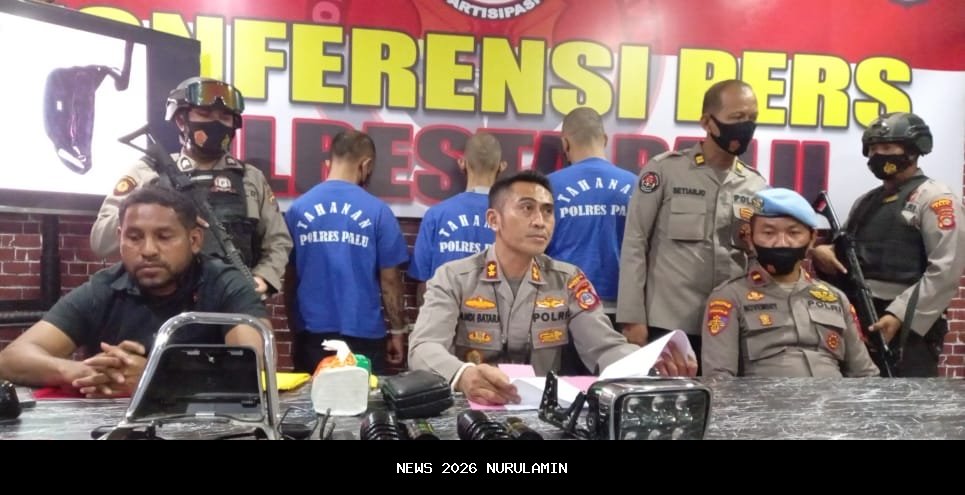 Polresta Palu Ungkap 37 TKP Curanmor dan Pembunuhan di Kabonena