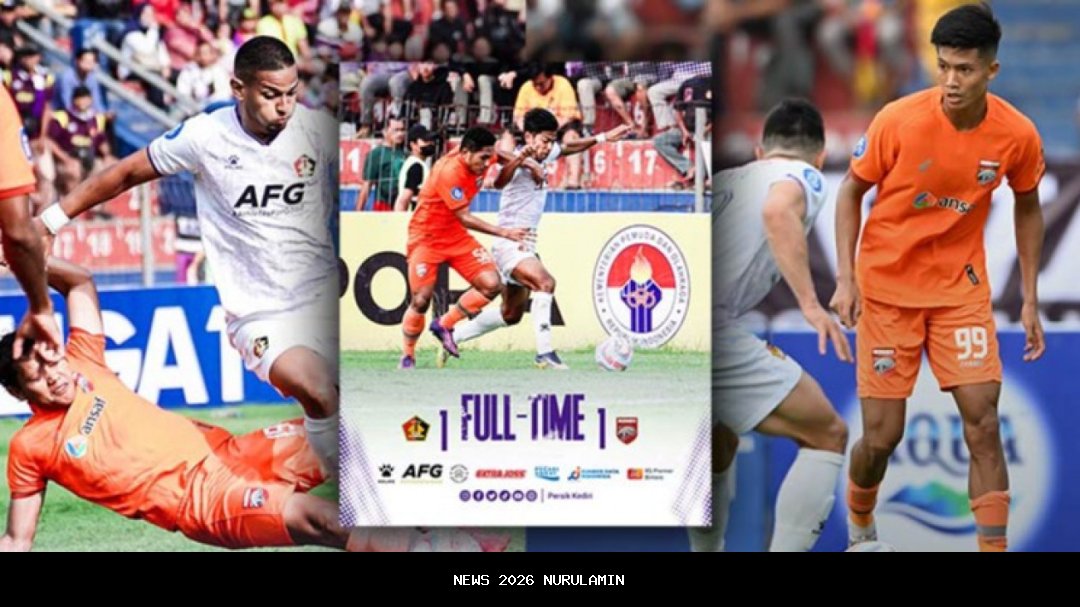 Laga Dramatis Gresik Berakhir Imbang: Persik Kediri vs Persebaya 1-1