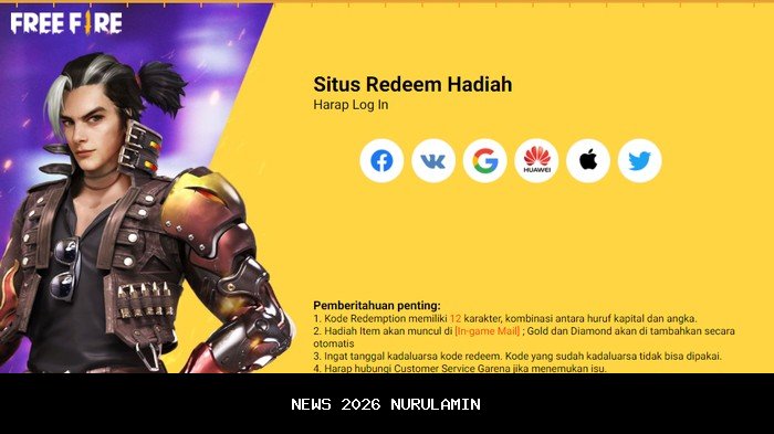 15 Kode Redeem FF Garena 27 Oktober 2025
