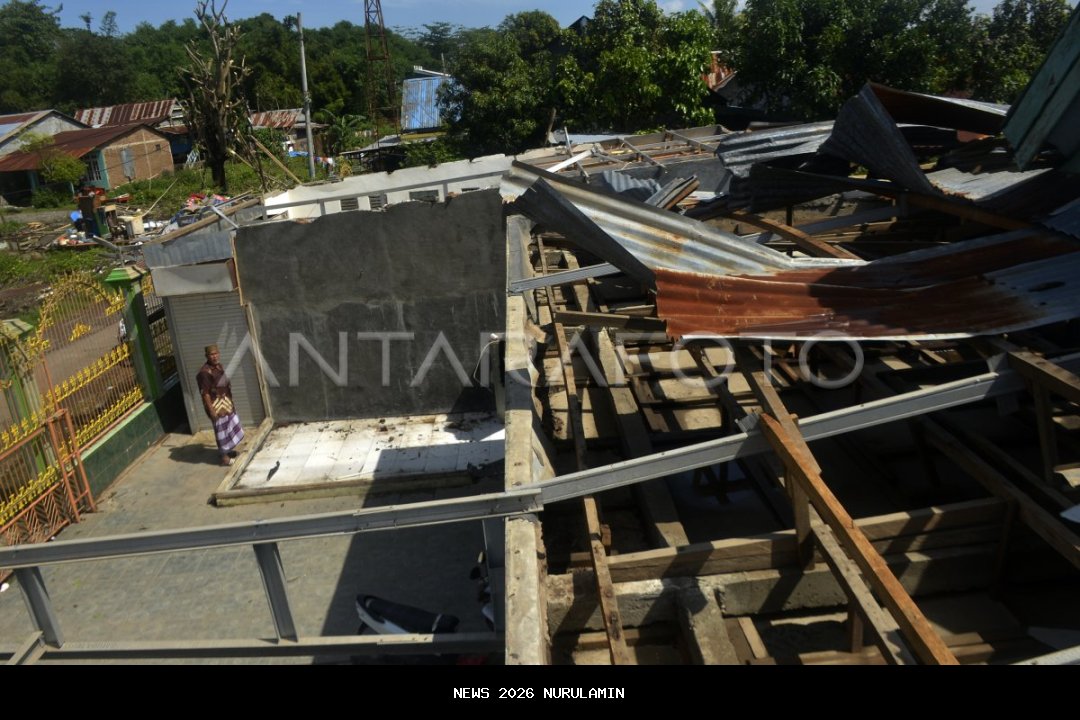 50 Rumah di Gunungkidul Rusak Akibat Angin Kencang Oktoberan