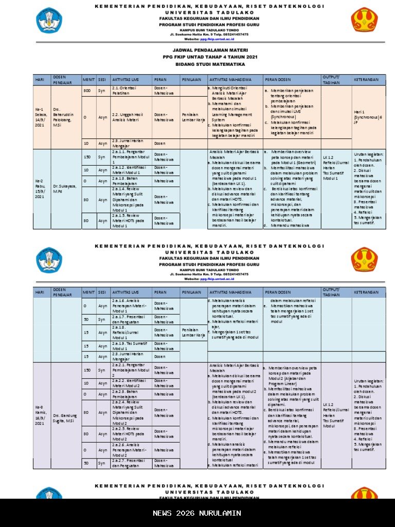Jadwal PPG Tahap 4 2025 Sudah Dirilis! Ini Jadwal Luar Biasa yang Harus Guru Catat