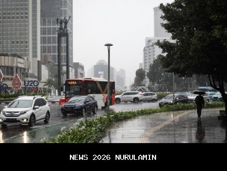 Hujan Mengguyur Sebagian Jakarta Hari Ini