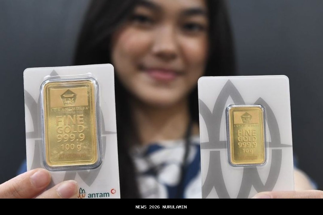 Harga Emas Antam Naik Rp6.000, Jadi Rp3,045 Juta per Gram