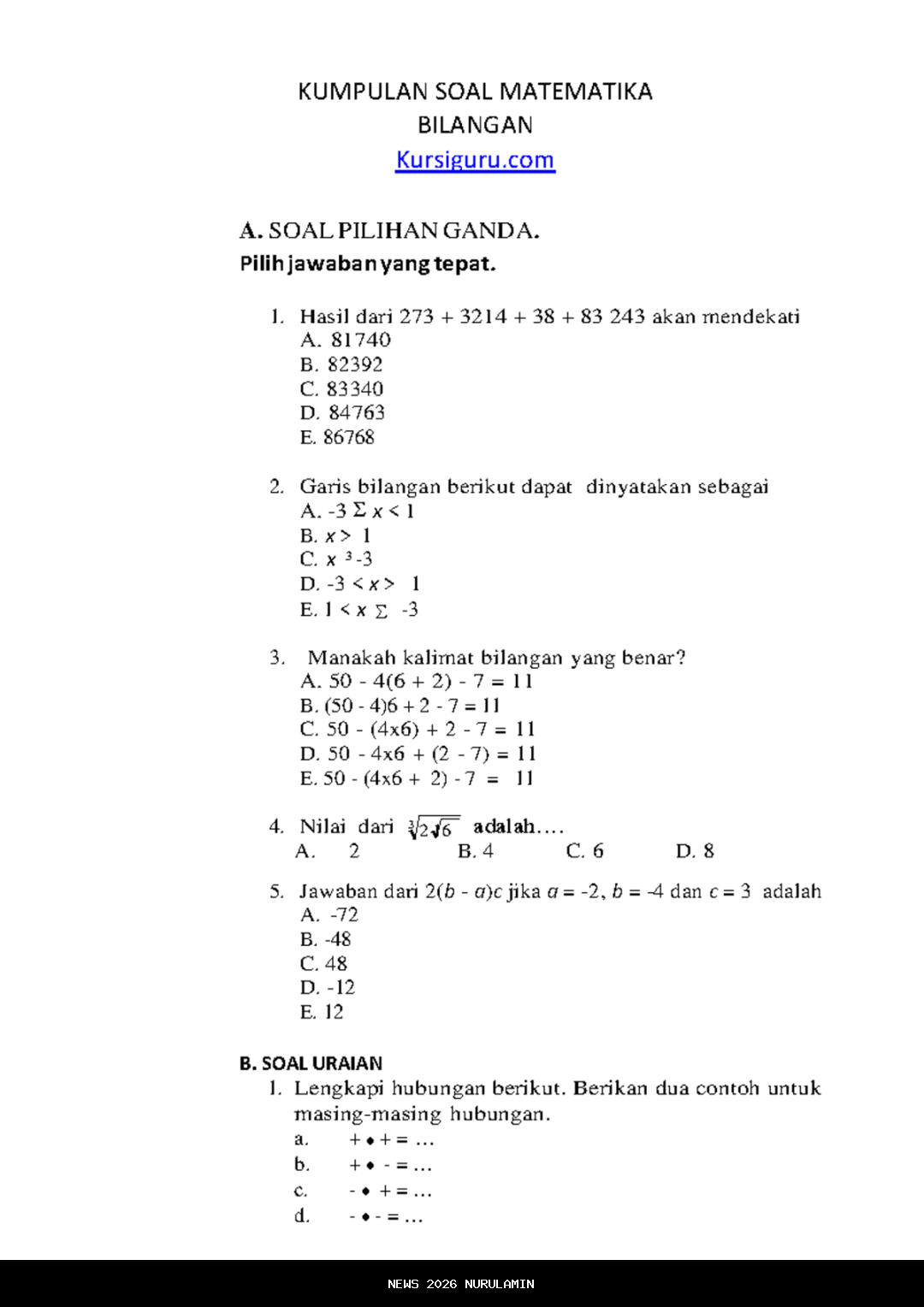 Soal Essay Fiqih Kelas 5 Semester 1 Kurikulum Merdeka 2025