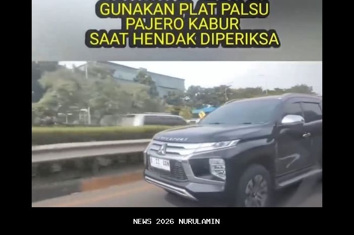 Sopir Pajero Bawa Pelat Dinas Palsu Diamankan Polisi