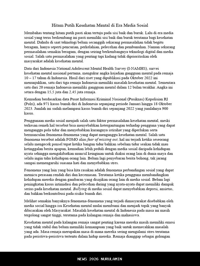 Waspadai Dampak Teknologi pada Kesehatan Mental, Ini Saran Ahli