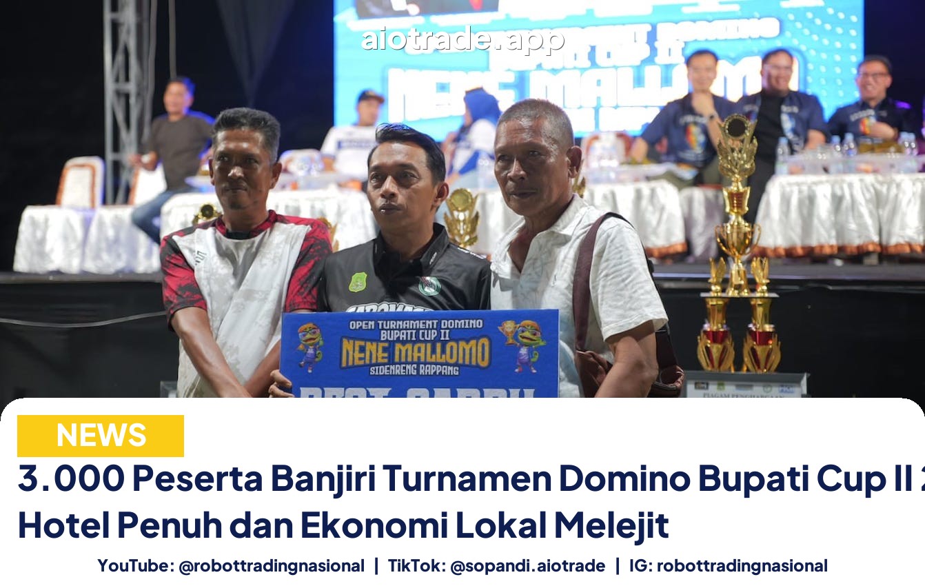 3.000 Peserta Banjiri Turnamen Domino Bupati Cup II 2026, Hotel Penuh dan Ekonomi Lokal Melejit
