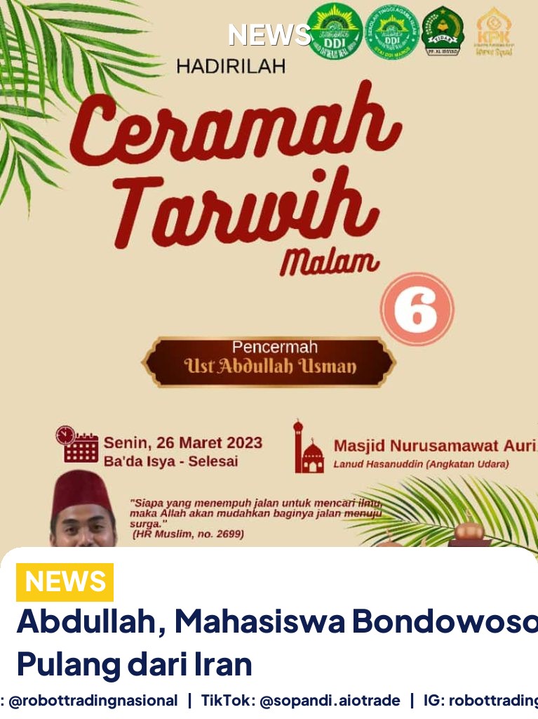 Abdullah, Mahasiswa Bondowoso yang Pulang dari Iran