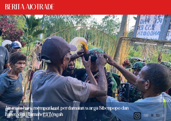 Air mata haru memperkuat perdamaian warga Sibenpopo dan Banemo di Halmahera Tengah