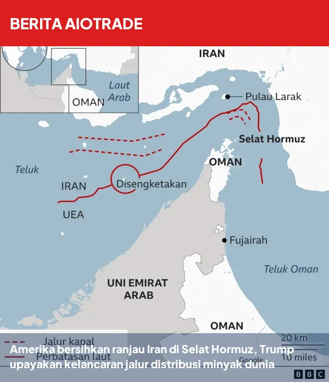 Amerika bersihkan ranjau Iran di Selat Hormuz, Trump upayakan kelancaran jalur distribusi minyak dunia