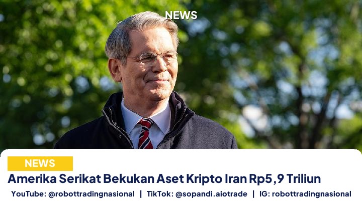 Amerika Serikat Bekukan Aset Kripto Iran Rp5,9 Triliun