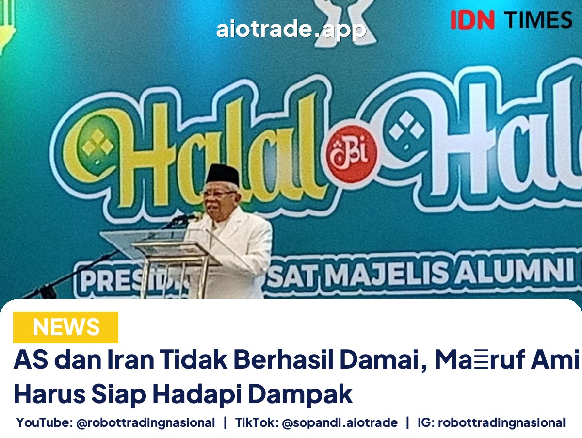 AS dan Iran Tidak - AS dan Iran Tidak Berhasil Damai, Ma�ruf Amin: RI  pt 1