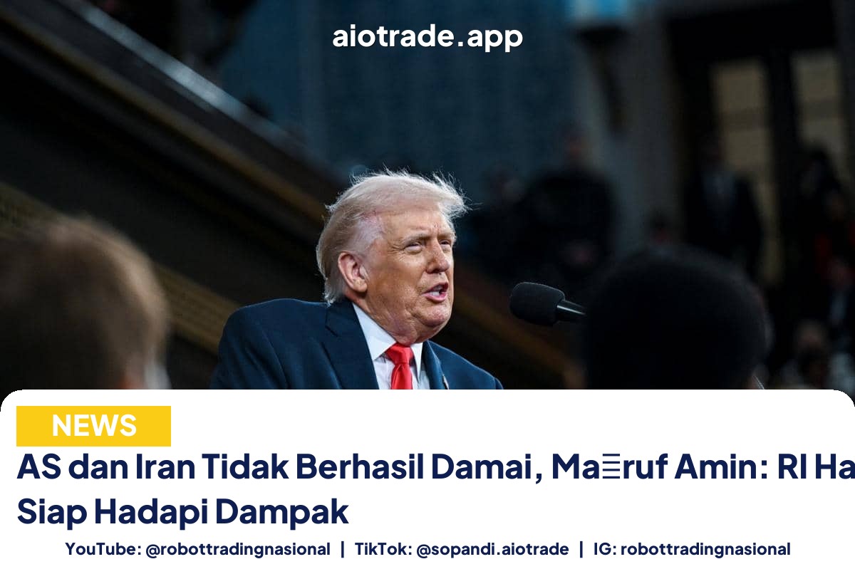 AS dan Iran Tidak Berhasil Damai, Ma�ruf Amin: RI Harus Siap Hadapi Dampak