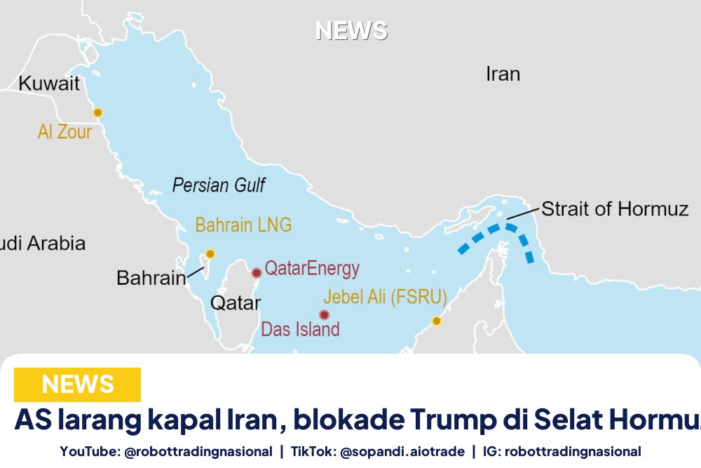 AS larang kapal Iran, blokade Trump di Selat Hormuz