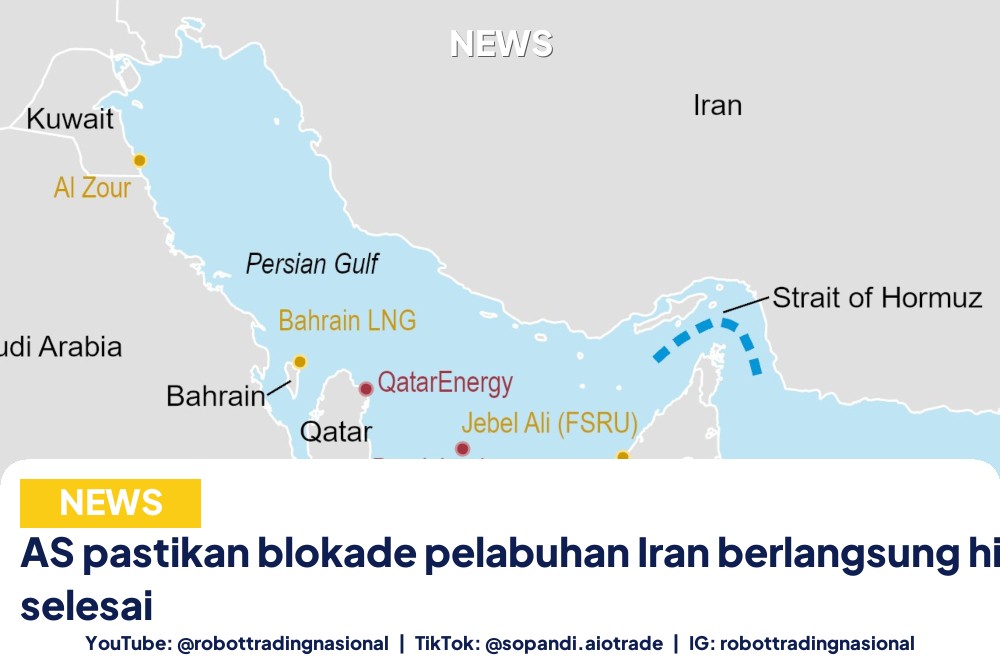 AS pastikan blokade pelabuhan Iran berlangsung hingga selesai