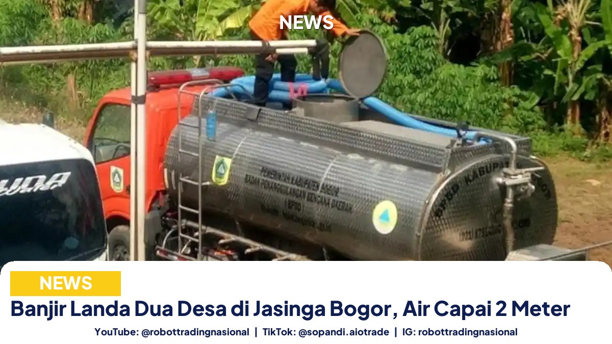 Banjir Landa Dua Desa di Jasinga Bogor, Air Capai 2 Meter