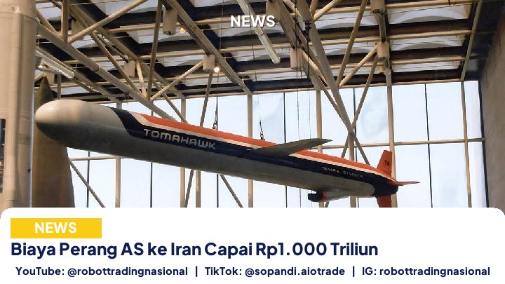 Biaya Perang AS ke Iran Capai Rp1.000 Triliun