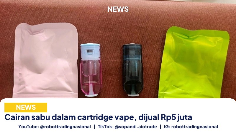 Cairan sabu dalam cartridge - Cairan sabu dalam cartridge vape, dijual Rp5 juta pt 1