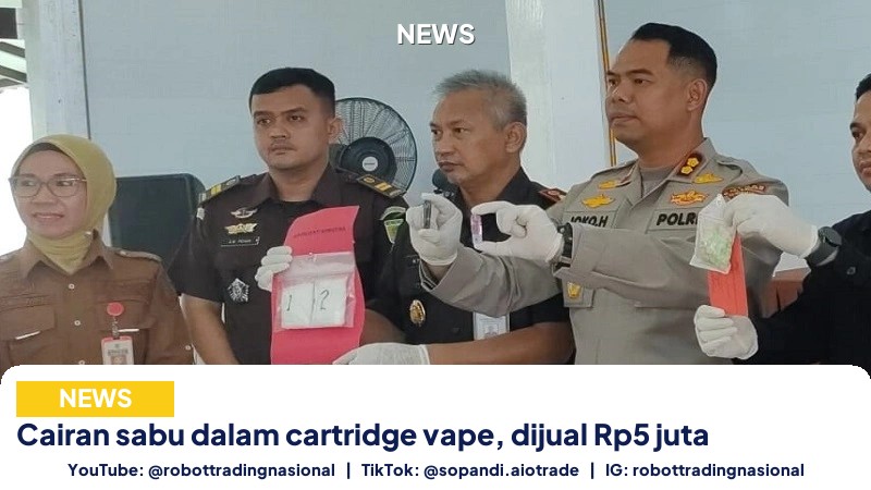 Cairan sabu dalam cartridge vape, dijual Rp5 juta