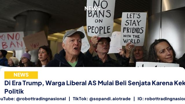 Di Era Trump, Warga Liberal AS Mulai Beli Senjata Karena Kekhawatiran Politik