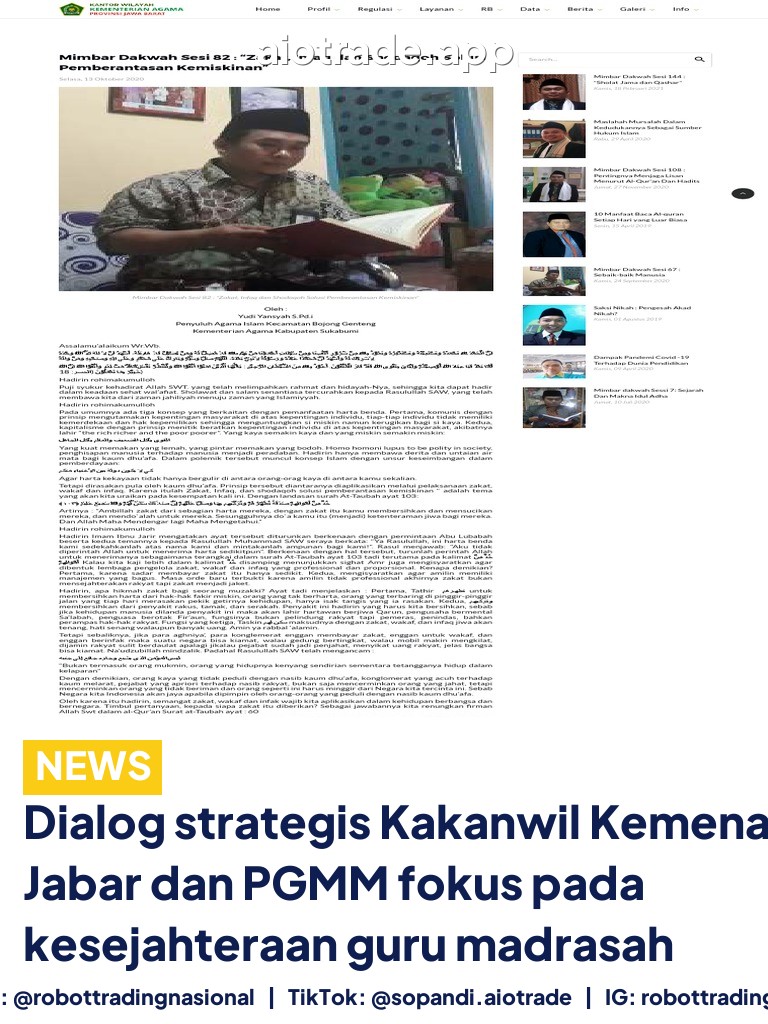 Dialog strategis Kakanwil Kemenag Jabar dan PGMM fokus pada kesejahteraan guru madrasah