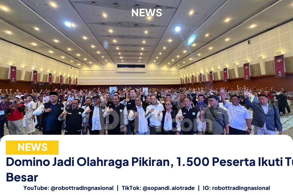 Domino Jadi Olahraga Pikiran, - Domino Jadi Olahraga Pikiran, 1.500 Peserta Ikuti  pt 1