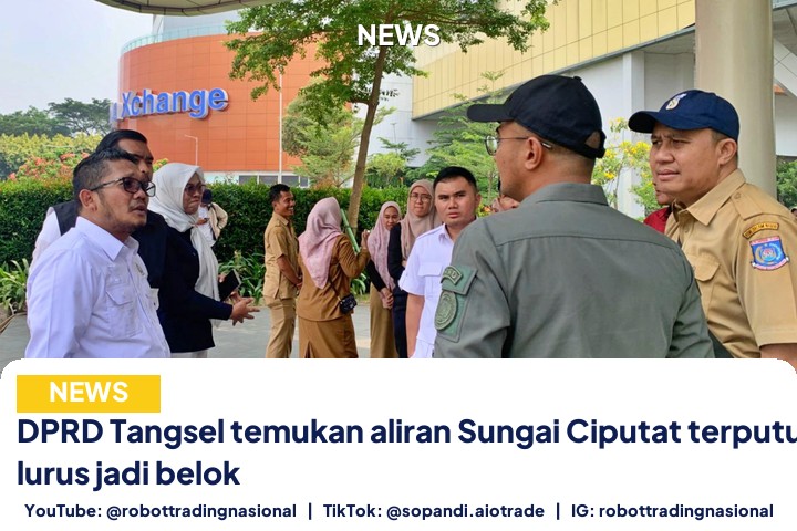 DPRD Tangsel temukan aliran - DPRD Tangsel temukan aliran Sungai Ciputat terputu pt 1