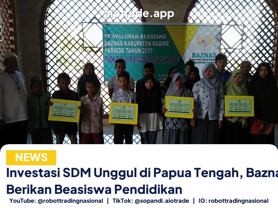 Investasi SDM Unggul di Papua Tengah, Baznas Nabire Berikan Beasiswa Pendidikan