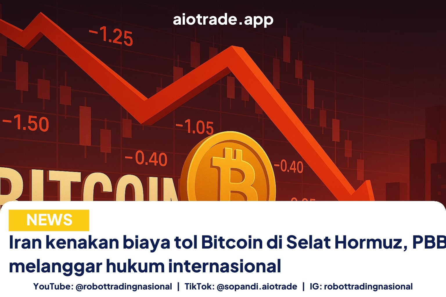 Iran kenakan biaya tol Bitcoin di Selat Hormuz, PBB anggap melanggar hukum internasional
