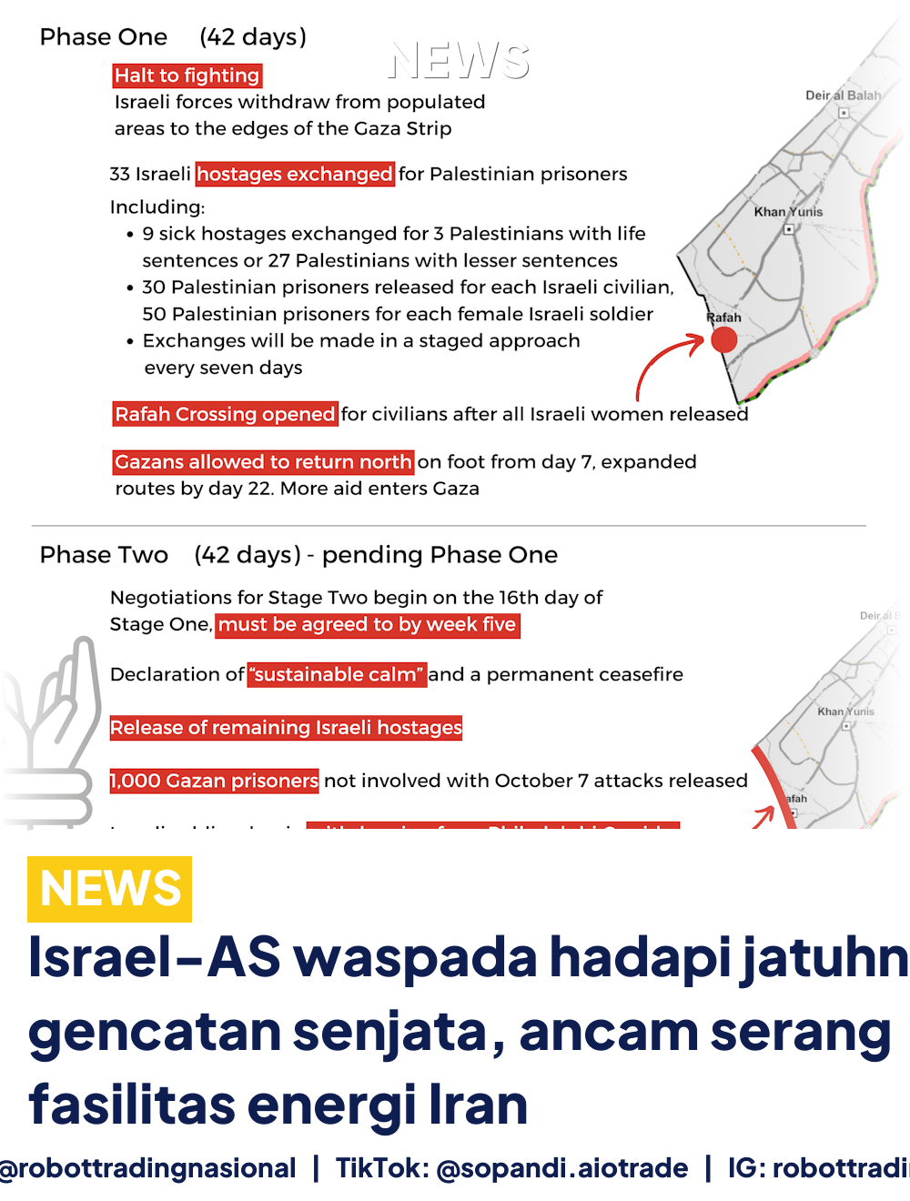 Israel-AS waspada hadapi jatuhnya gencatan senjata, ancam serang fasilitas energi Iran