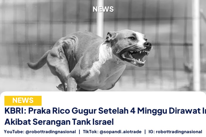 KBRI: Praka Rico Gugur Setelah 4 Minggu Dirawat Intensif Akibat Serangan Tank Israel