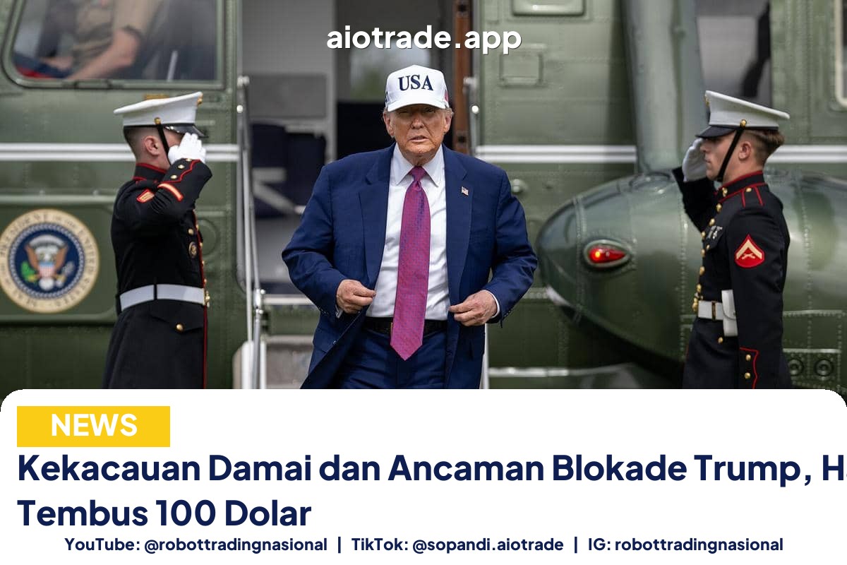 Kekacauan Damai dan Ancaman Blokade Trump, Harga Minyak Tembus 100 Dolar