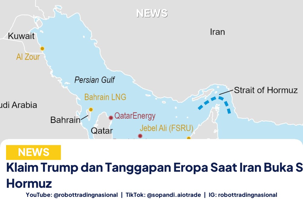 Klaim Trump dan Tanggapan Eropa Saat Iran Buka Selat Hormuz