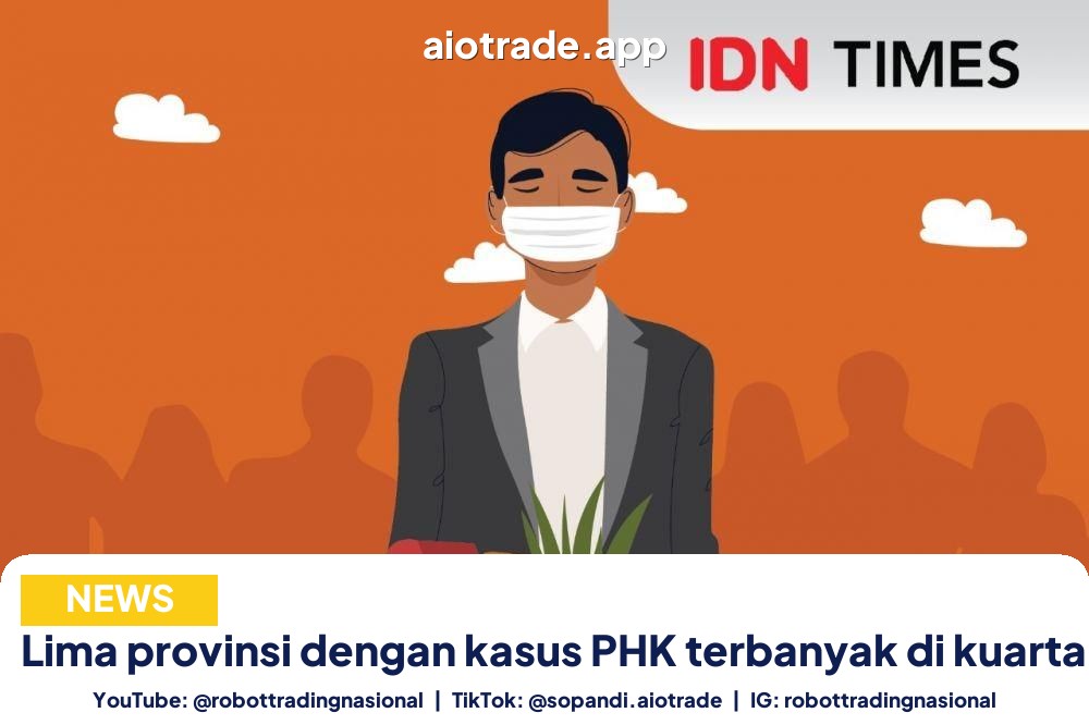 Lima provinsi dengan kasus - Lima provinsi dengan kasus PHK terbanyak di kuarta pt 1