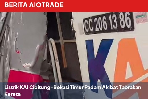 Listrik KAI Cibitung-Bekasi Timur Padam Akibat Tabrakan Kereta