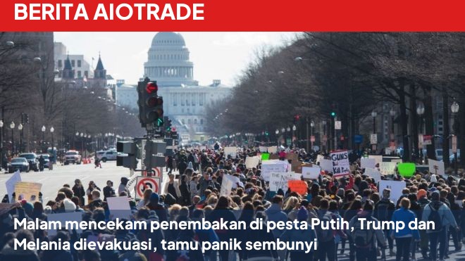 Malam mencekam penembakan di pesta Putih, Trump dan Melania dievakuasi, tamu panik sembunyi