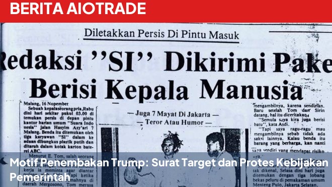 Motif Penembakan Trump: Surat Target dan Protes Kebijakan Pemerintah