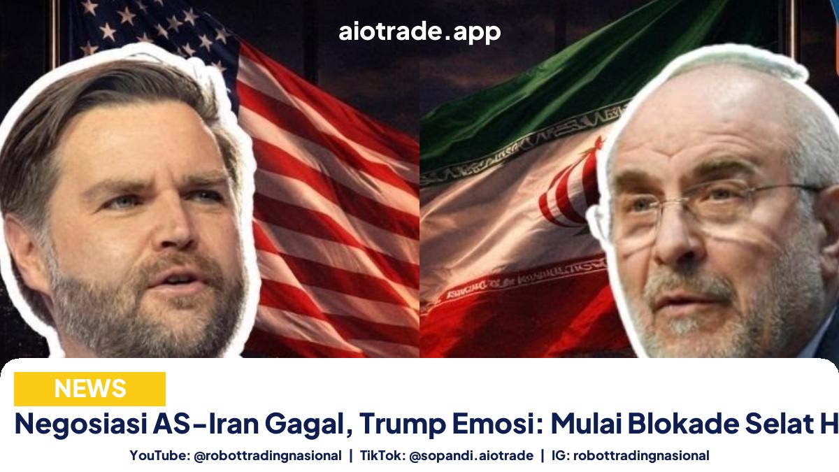 Negosiasi AS-Iran Gagal, Trump Emosi: Mulai Blokade Selat Hormuz
