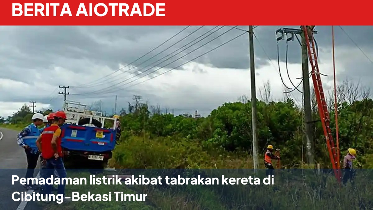 Pemadaman listrik akibat tabrakan kereta di Cibitung-Bekasi Timur