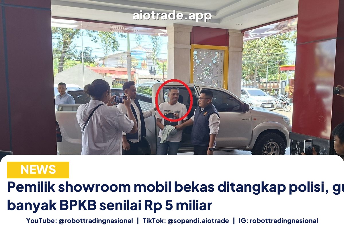 Pemilik showroom mobil bekas ditangkap polisi, gunakan banyak BPKB senilai Rp 5 miliar