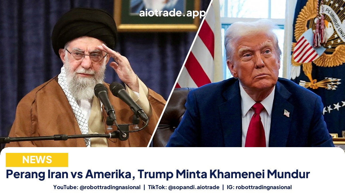 Perang Iran vs Amerika, Trump Minta Khamenei Mundur