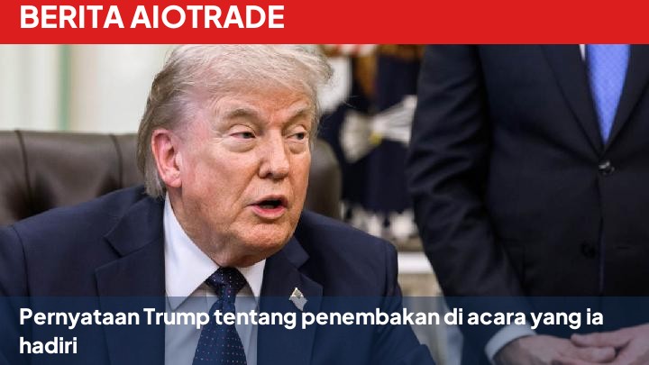 Pernyataan Trump tentang penembakan di acara yang ia hadiri