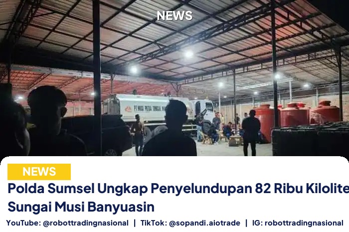Polda Sumsel Ungkap Penyelundupan 82 Ribu Kiloliter Solar di Sungai Musi Banyuasin