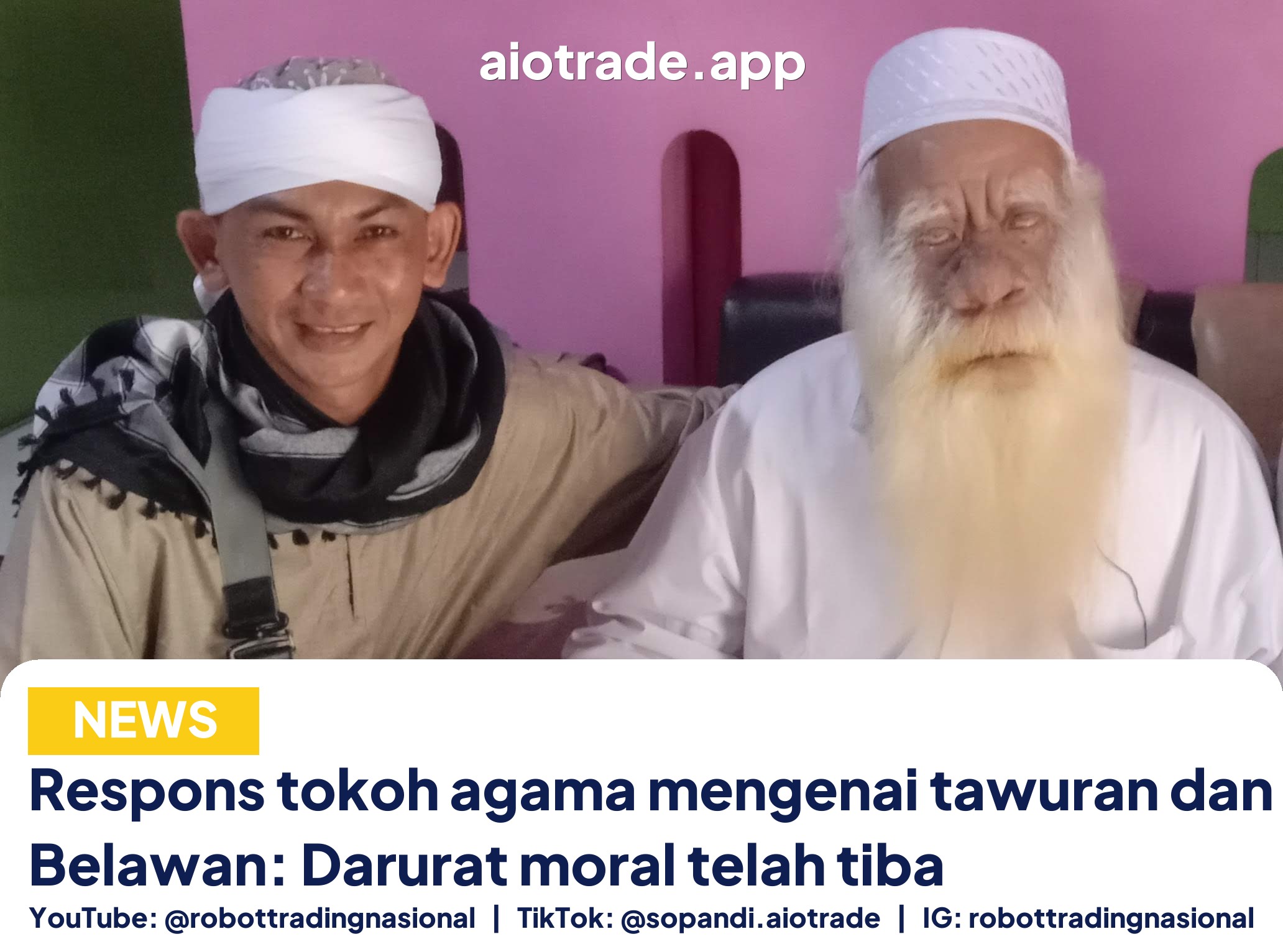 Respons tokoh agama mengenai tawuran dan narkoba di Belawan: Darurat moral telah tiba