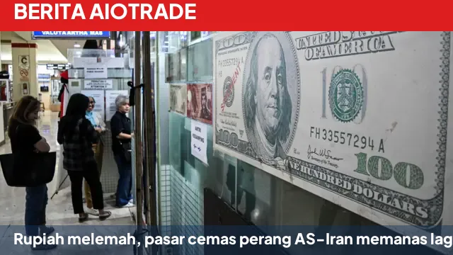 Rupiah melemah, pasar cemas perang AS-Iran memanas lagi