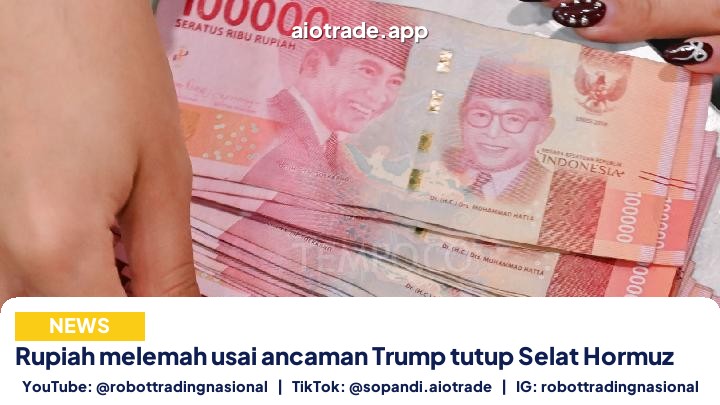 Rupiah melemah usai ancaman - Rupiah melemah usai ancaman Trump tutup Selat Horm pt 1