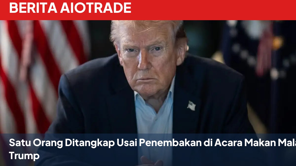 Satu Orang Ditangkap Usai Penembakan di Acara Makan Malam Trump