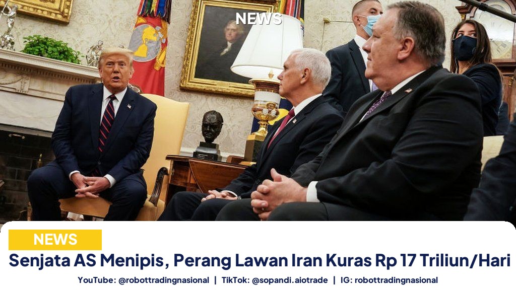 Senjata AS Menipis, Perang Lawan Iran Kuras Rp 17 Triliun/Hari