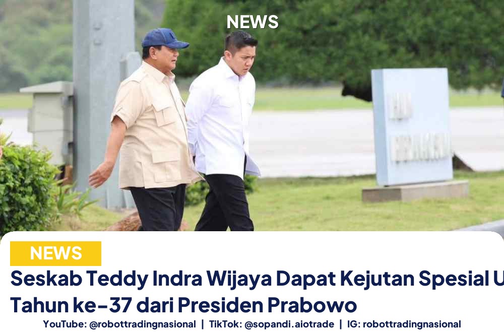 Seskab Teddy Indra Wijaya Dapat Kejutan Spesial Ulang Tahun ke-37 dari Presiden Prabowo