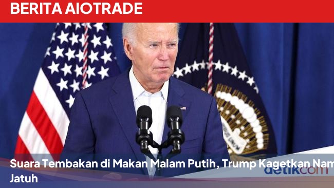 Suara Tembakan di Makan Malam Putih, Trump Kagetkan Nampan Jatuh